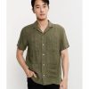 Men * | Banana Republic Linen Resort Shirt