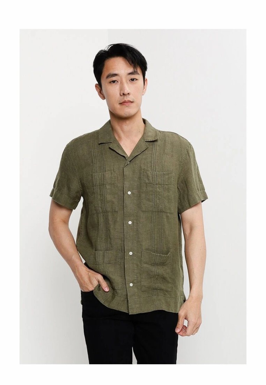 Men * | Banana Republic Linen Resort Shirt