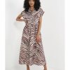 Women * | Banana Republic Tie Waist Midi Dress