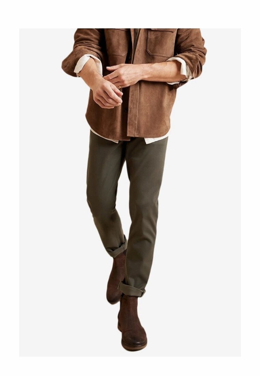 Men * | Banana Republic Slim Twill Traveler Pants