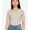 Women * | Banana Republic Scoop Back Elbow Sleeve Top