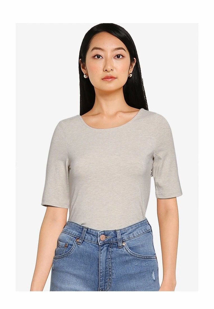 Women * | Banana Republic Scoop Back Elbow Sleeve Top