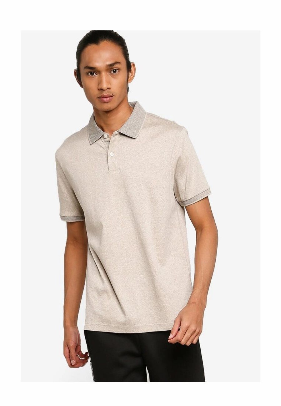 Men * | Banana Republic V New Performance Polo Jacquard Collar