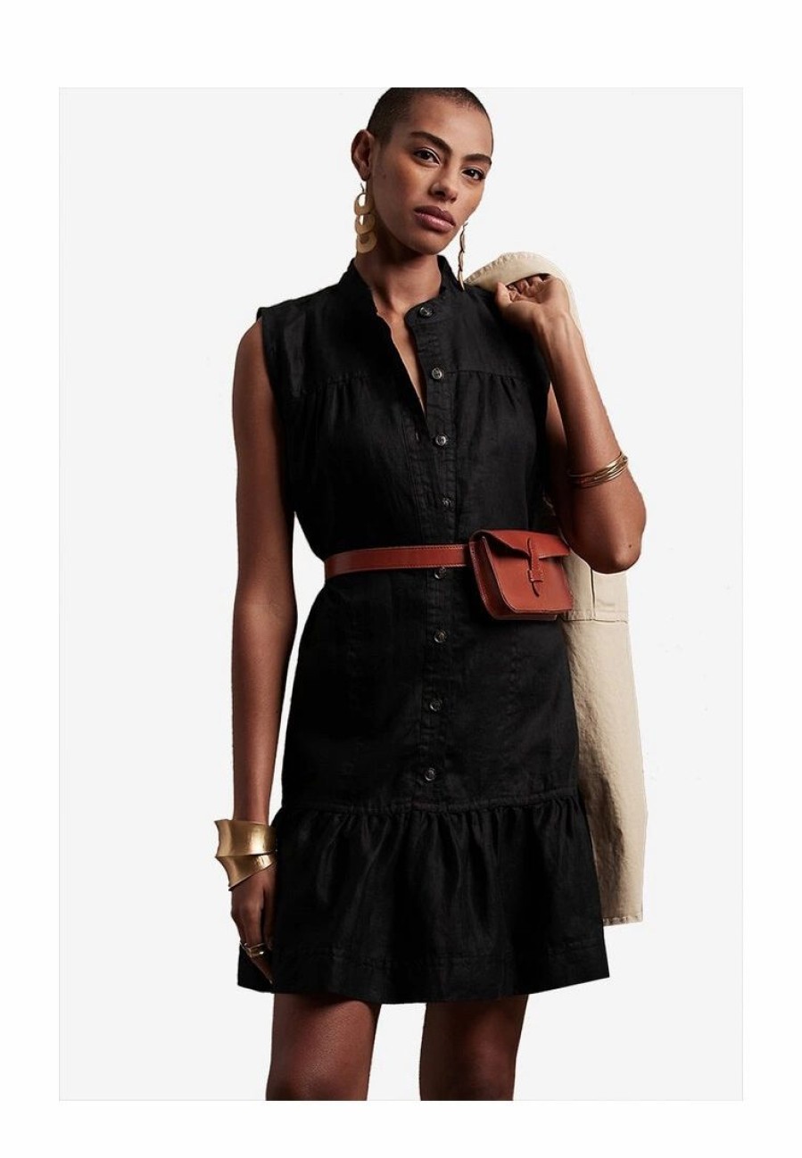 Women * | Banana Republic Flounce Hem Utility Dress