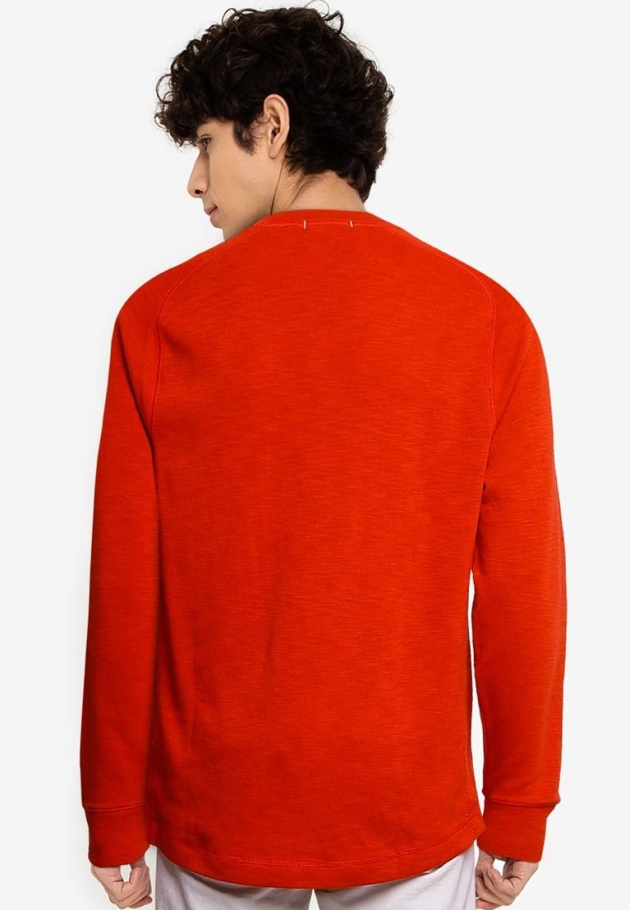 Men * | Banana Republic Slub Dbl Knit Ls Crew