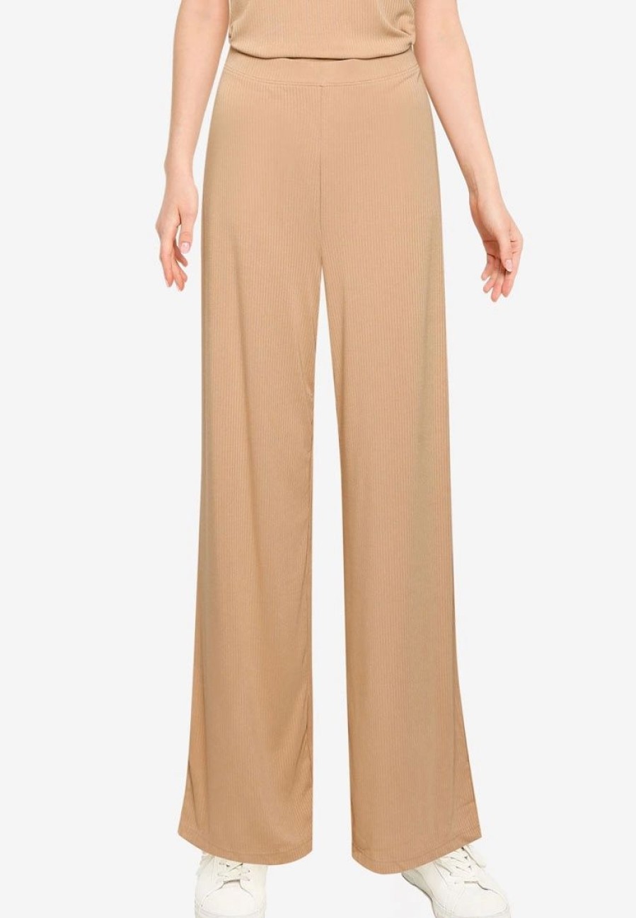 Women * | Banana Republic Ribbed Knit Wide Leg Pants