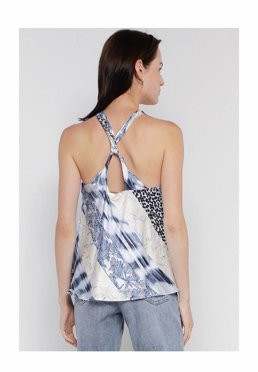 Women * | Banana Republic Silk Halter Tank Top