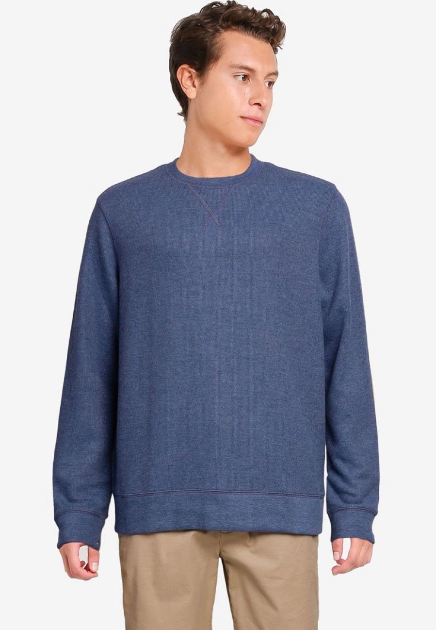 Men * | Banana Republic Brushed Waffle Crew