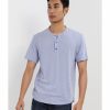 Men * | Banana Republic Softwash Curved Hem Henley T-Shirt