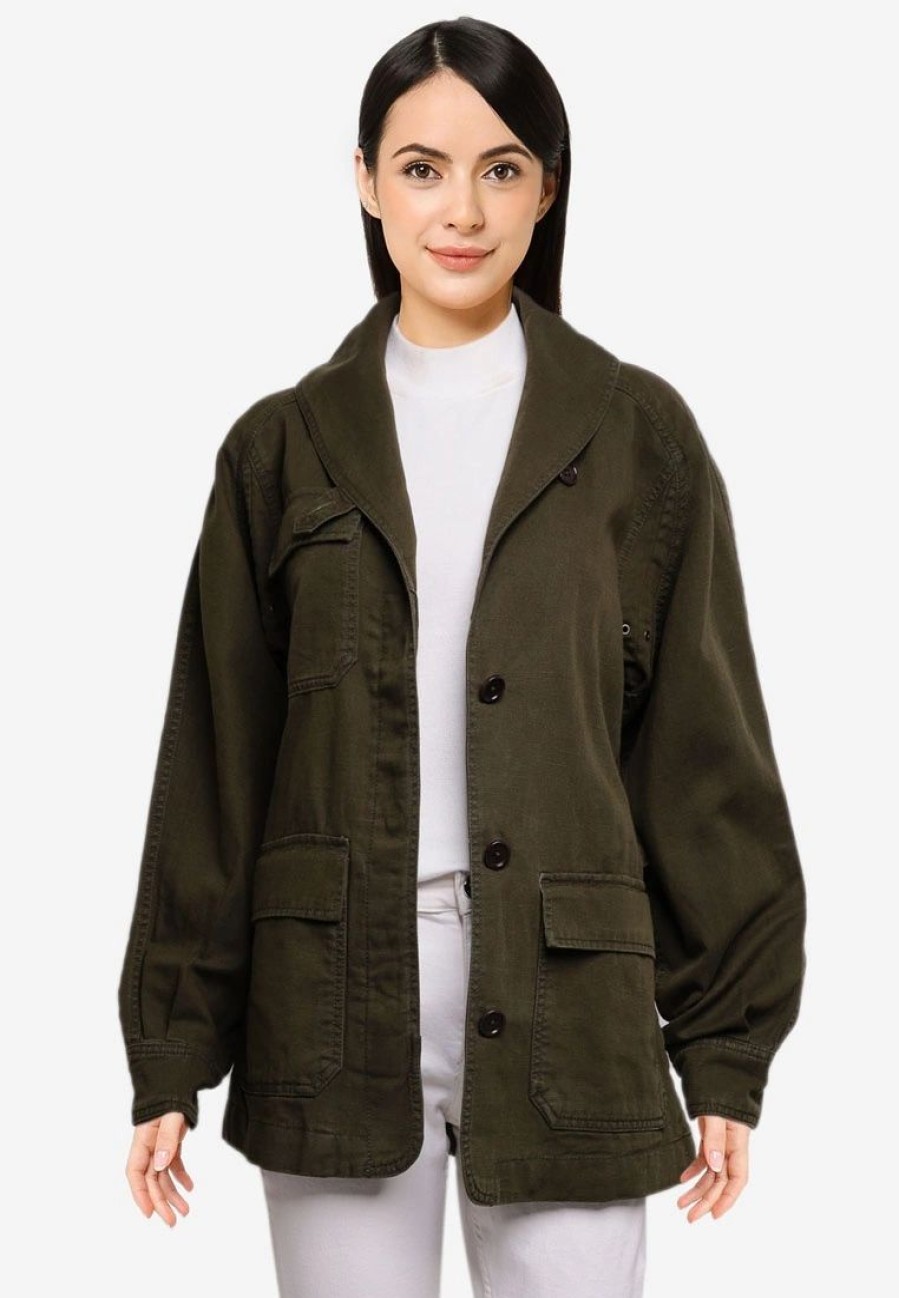 Women * | Banana Republic Essential Cargo Jacket