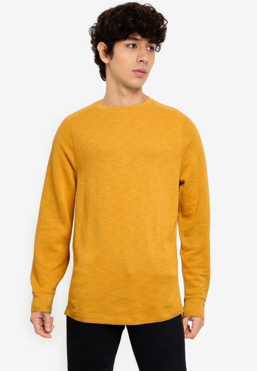 Men * | Banana Republic Slub Dbl Knit Ls Crew