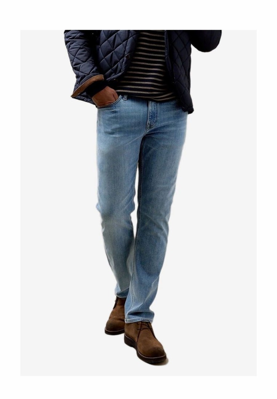 Men * | Banana Republic Straight Luxe Traveler Denim Jeans