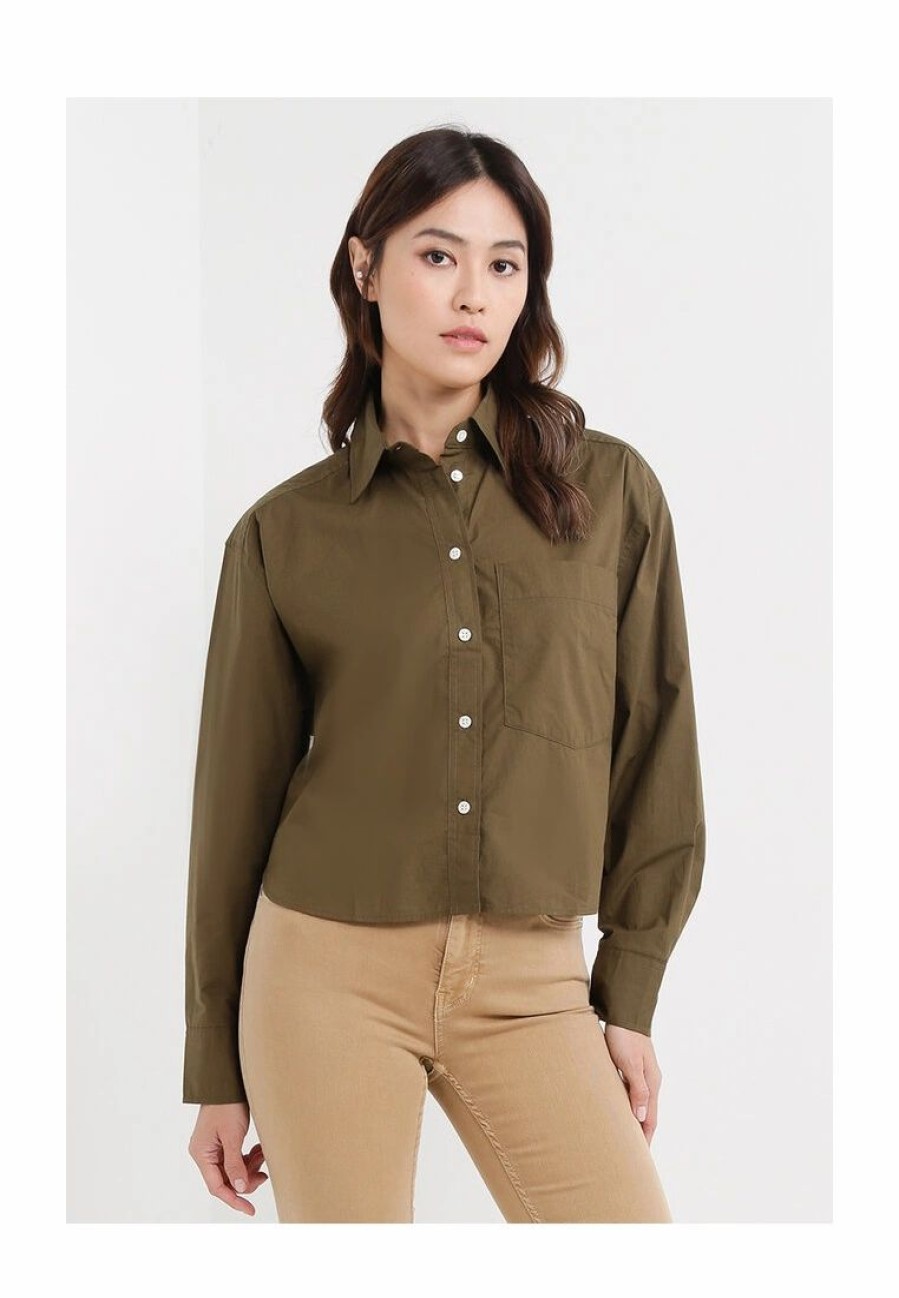 Women * | Banana Republic Poplin Shirt