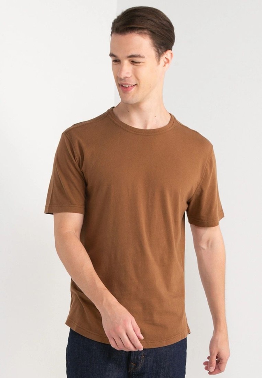 Men * | Banana Republic Organic Soft Wash Curved Hem T-Shirt