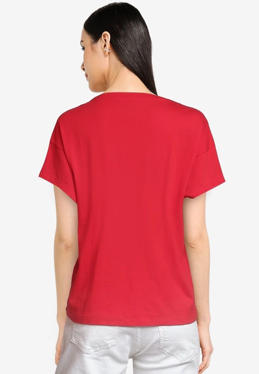 Women * | Banana Republic Supima Boxy Cropped T-Shirt