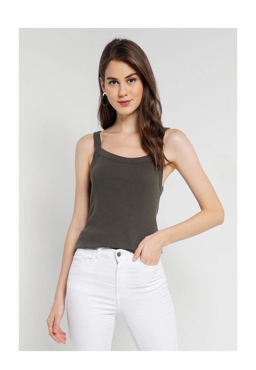 Women * | Banana Republic Sl Cotton Rib 90S Tank Top