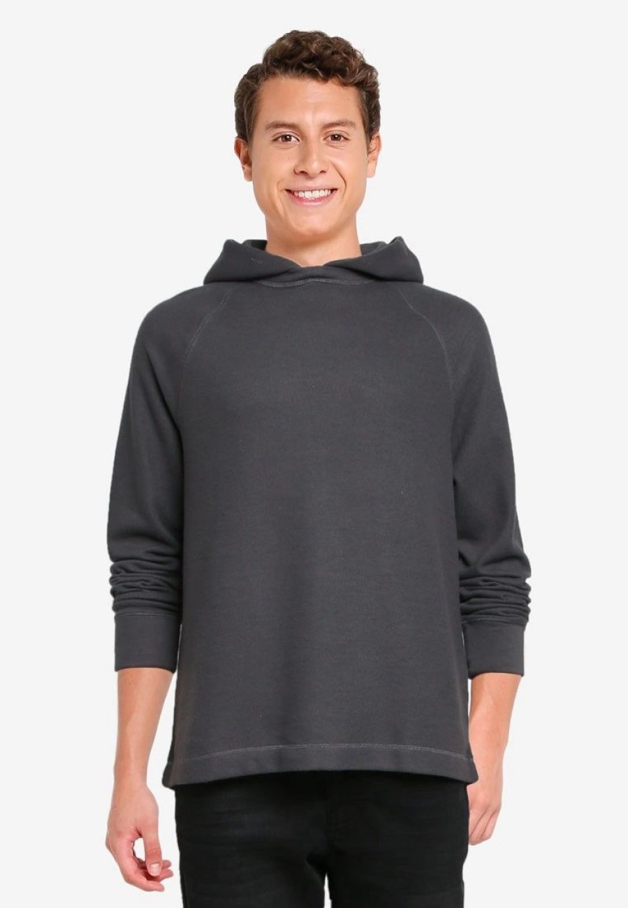 Men * | Banana Republic Brushed Waffle Hoodie