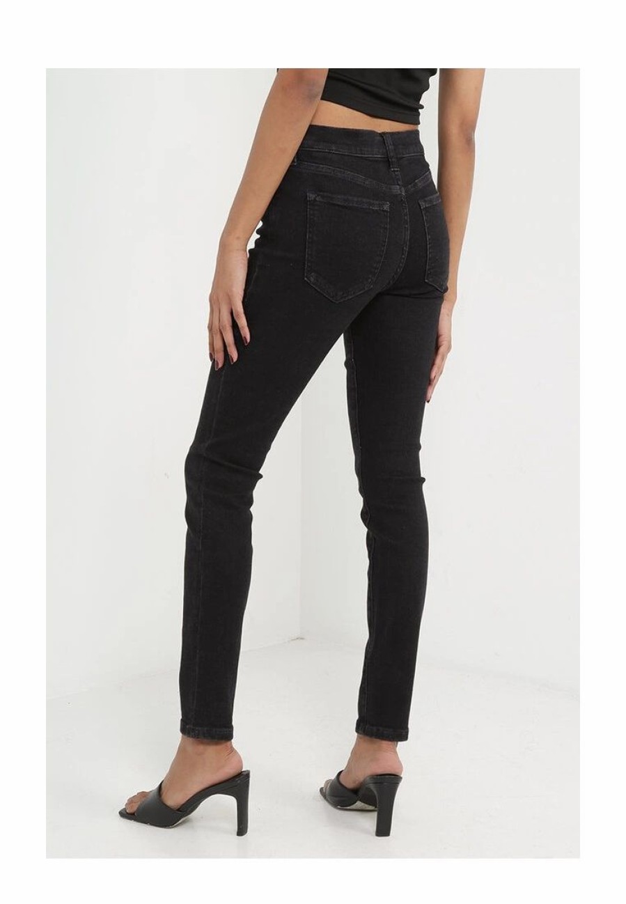 Women * | Banana Republic New House Skinny Black Wash Jeans