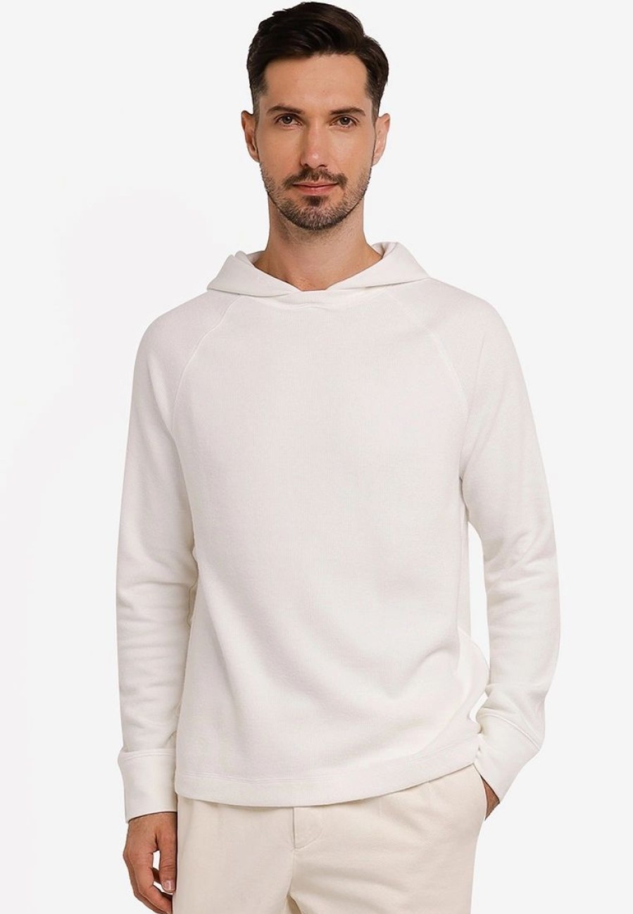 Men * | Banana Republic Brushed Waffle Hoodie