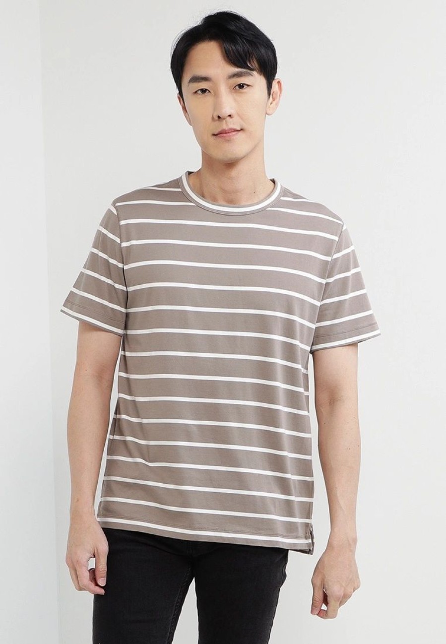 Men * | Banana Republic Authentic Signature Stripe T-Shirt