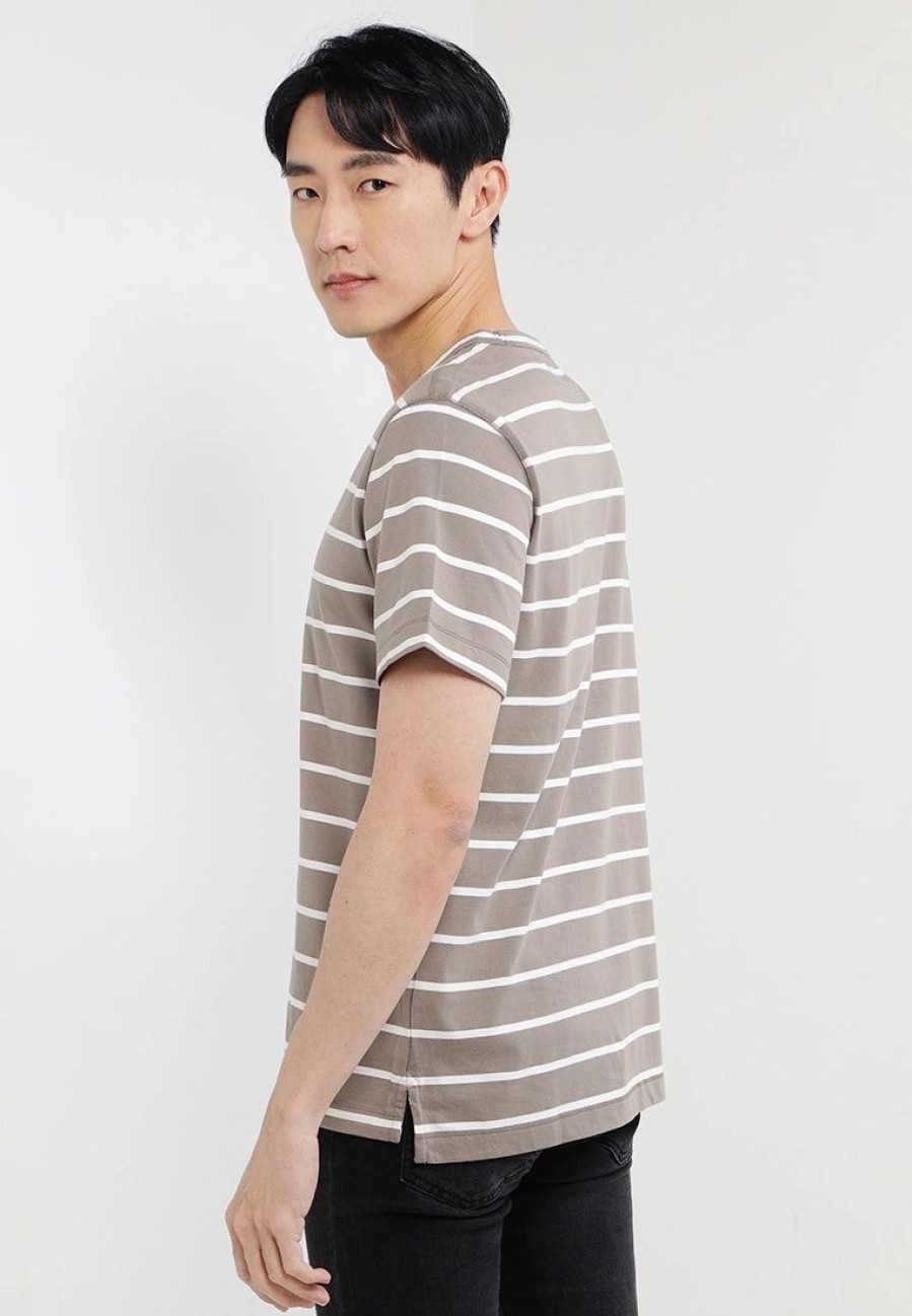 Men * | Banana Republic Authentic Signature Stripe T-Shirt