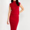 Women * | Banana Republic Sleeveless Knit Sweater Dress