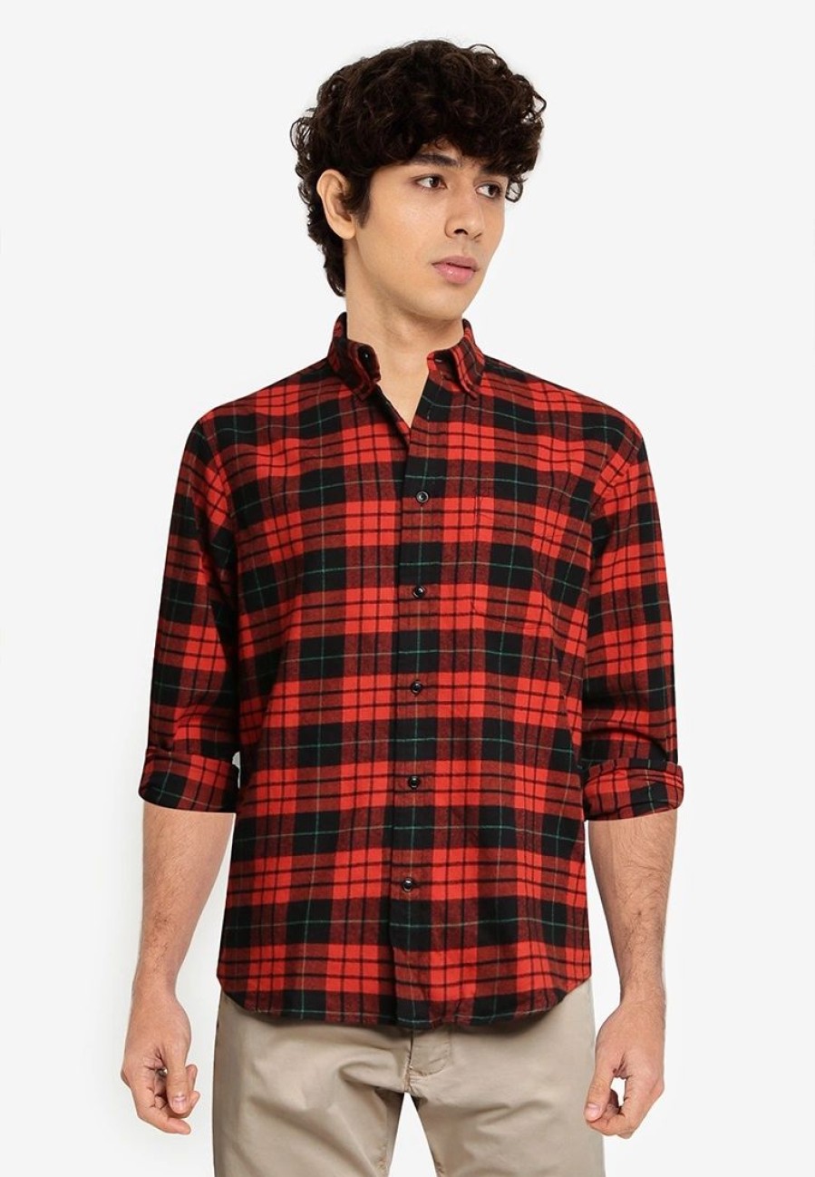 Men * | Banana Republic Organic Flannel Shirt