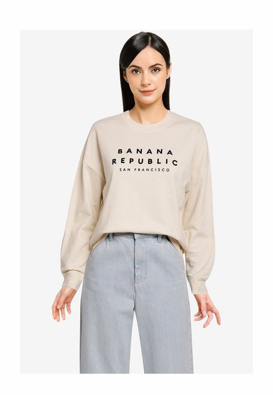 Women * | Banana Republic Graphic Sweatshirt