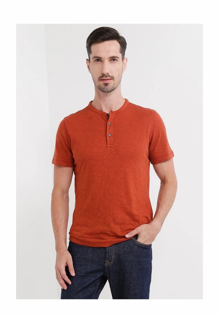 Men * | Banana Republic Henley Short Sleeve Tee