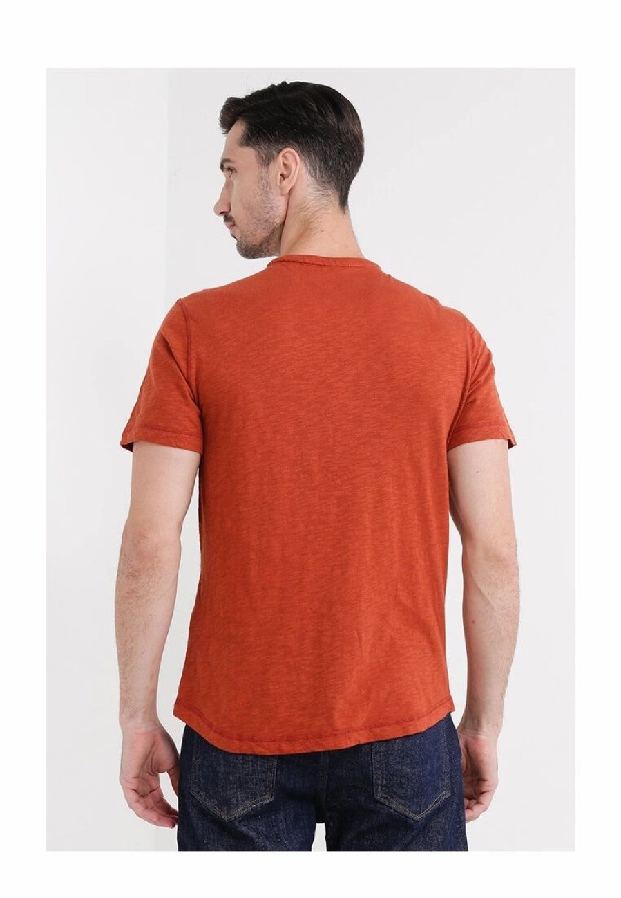 Men * | Banana Republic Henley Short Sleeve Tee