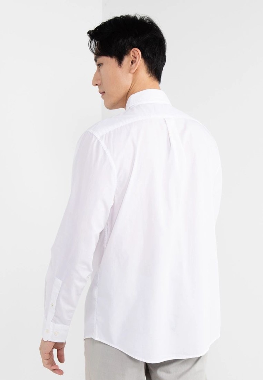 Men * | Banana Republic Untucked Luxe Poplin Shirt