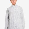 Men * | Banana Republic Untucked Striped Luxe Poplin Shirt