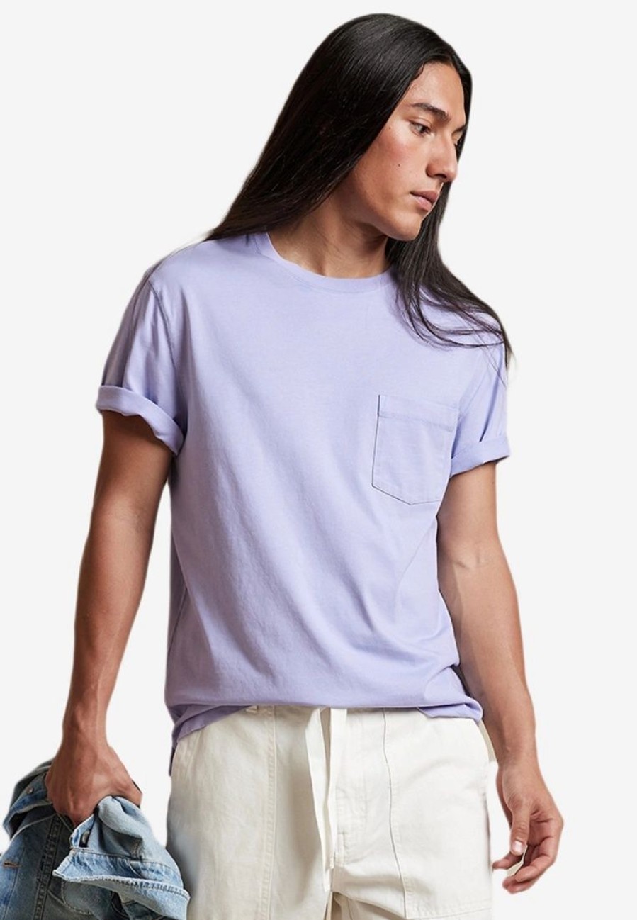 Men * | Banana Republic Authentic Garment Dye Pocket Crew T-Shirt