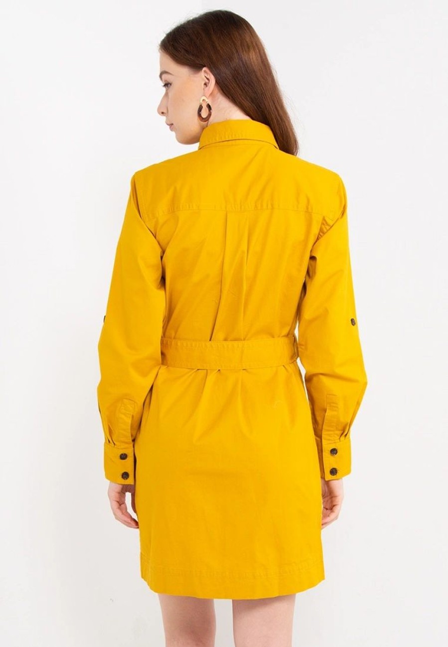 Women * | Banana Republic Utility Belted Dress