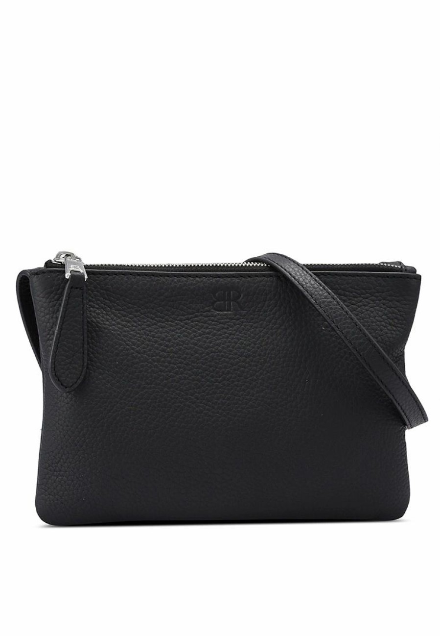 Women * | Banana Republic Double Pouch Leather Crossbody Bag