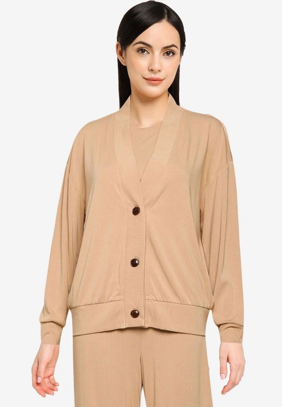 Women * | Banana Republic Long Sleeve Rib Cardigan