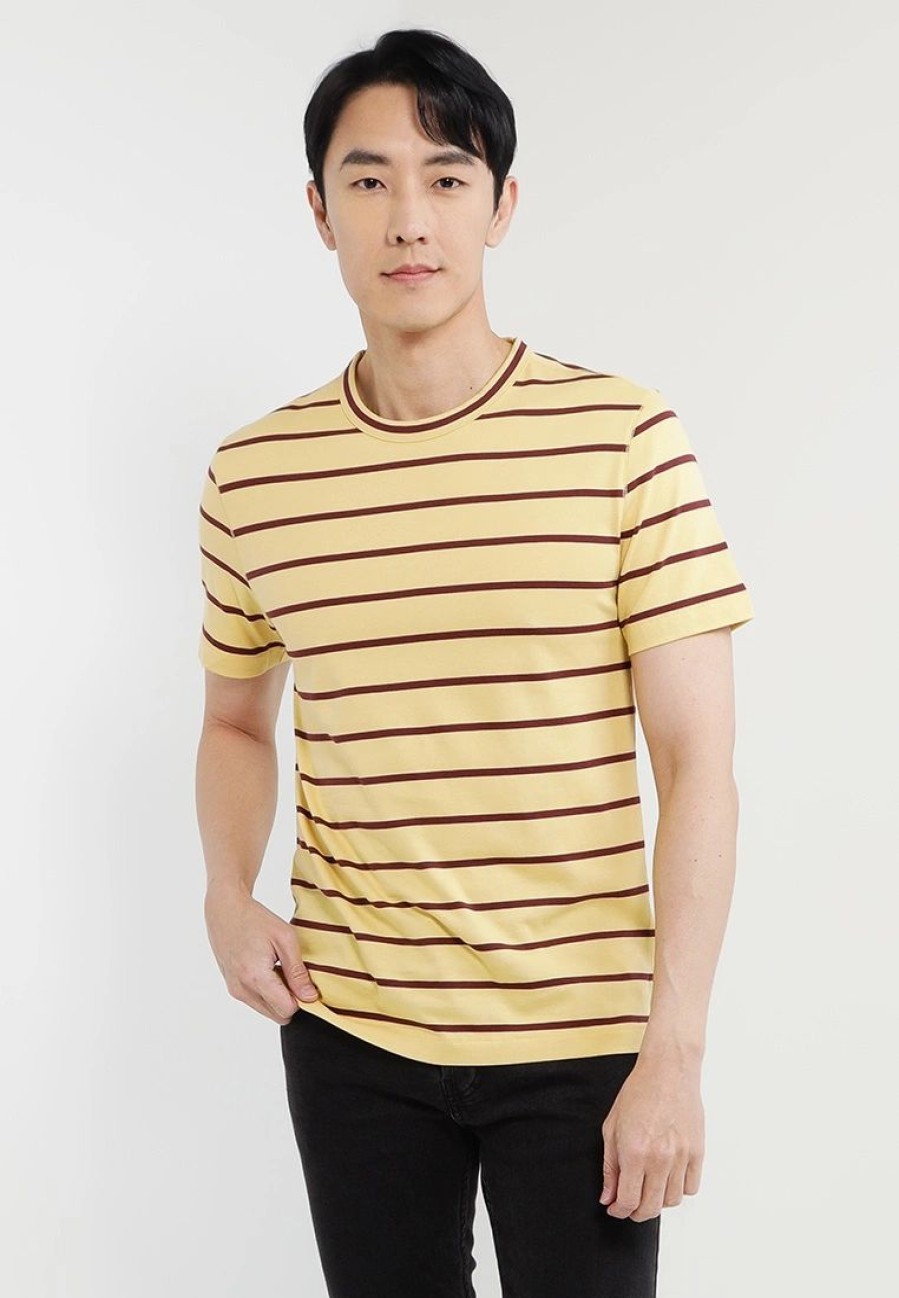 Men * | Banana Republic Authentic Signature Stripe T-Shirt