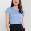 Women * | Banana Republic Slub Crew Neck T-Shirt