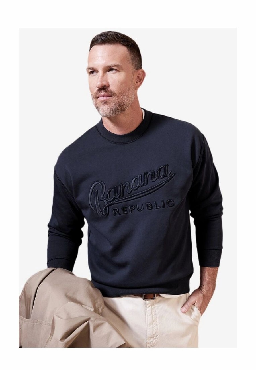 Men * | Banana Republic Vintage Logo Terry Sweatshirt