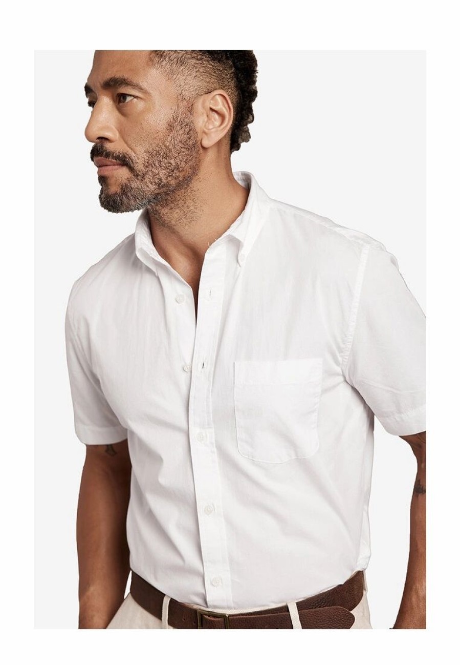 Men * | Banana Republic Untucked Luxe Poplin Shirt