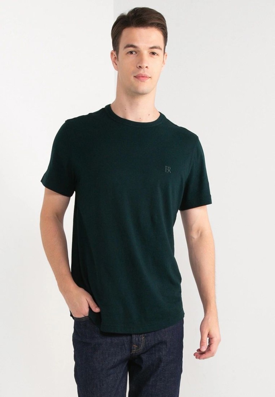 Men * | Banana Republic Logo Organic Soft Wash Curved Hem T-Shirt