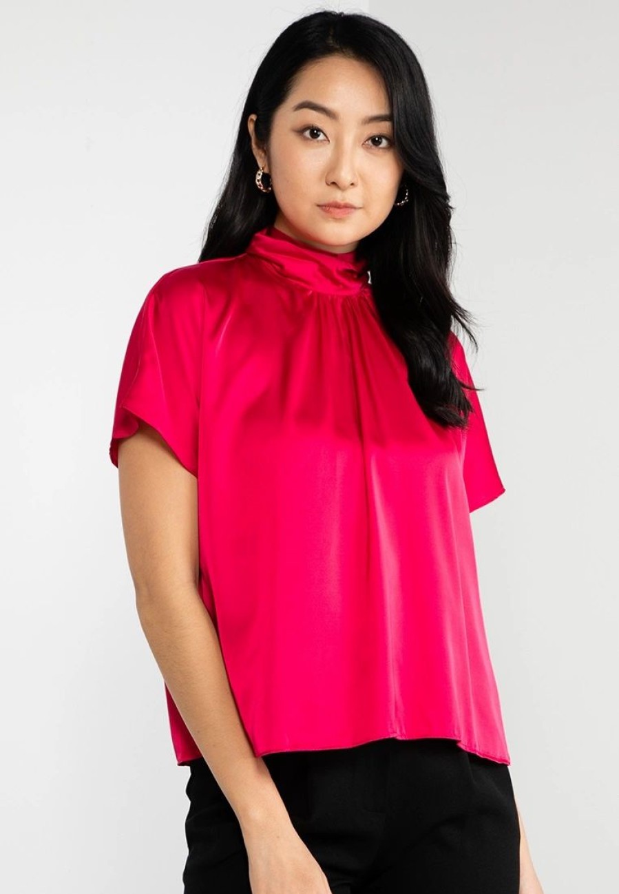 Women * | Banana Republic Scarf Neck Blouse