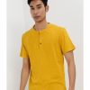 Men * | Banana Republic Softwash Curved Hem Henley T-Shirt