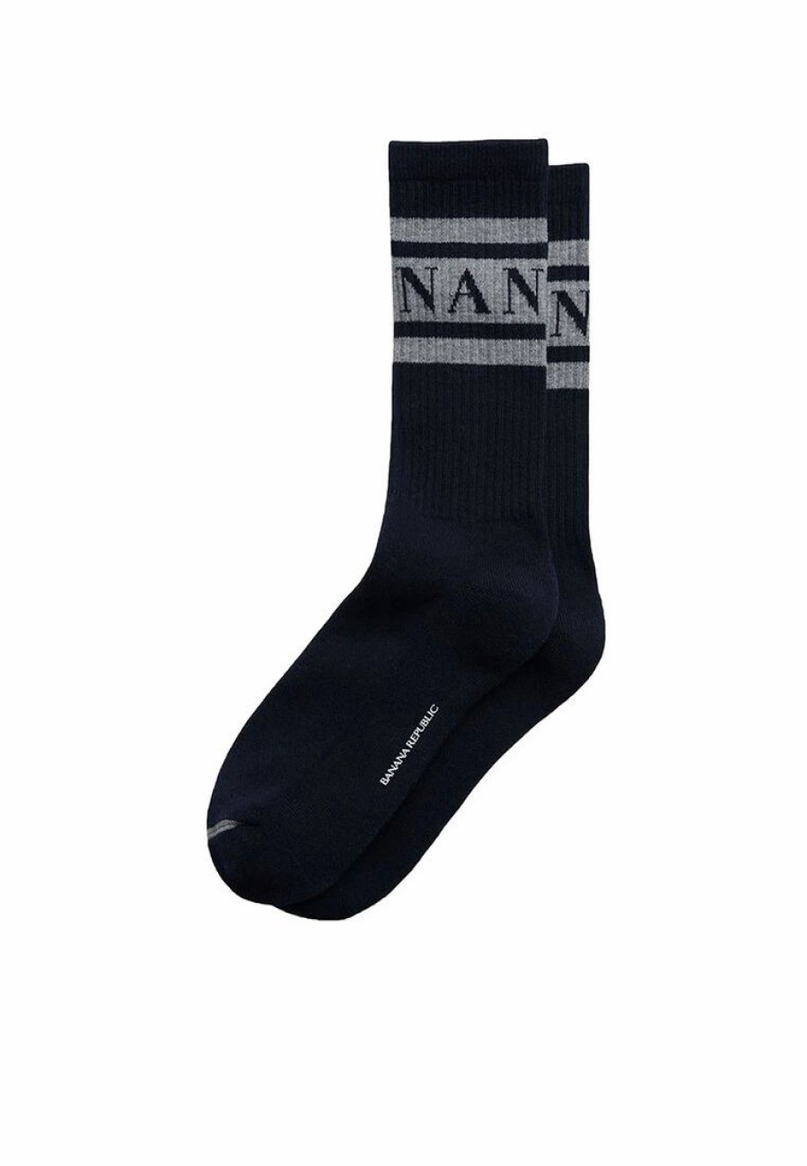 Men * | Banana Republic Banana Logo Coolmax Crew Socks