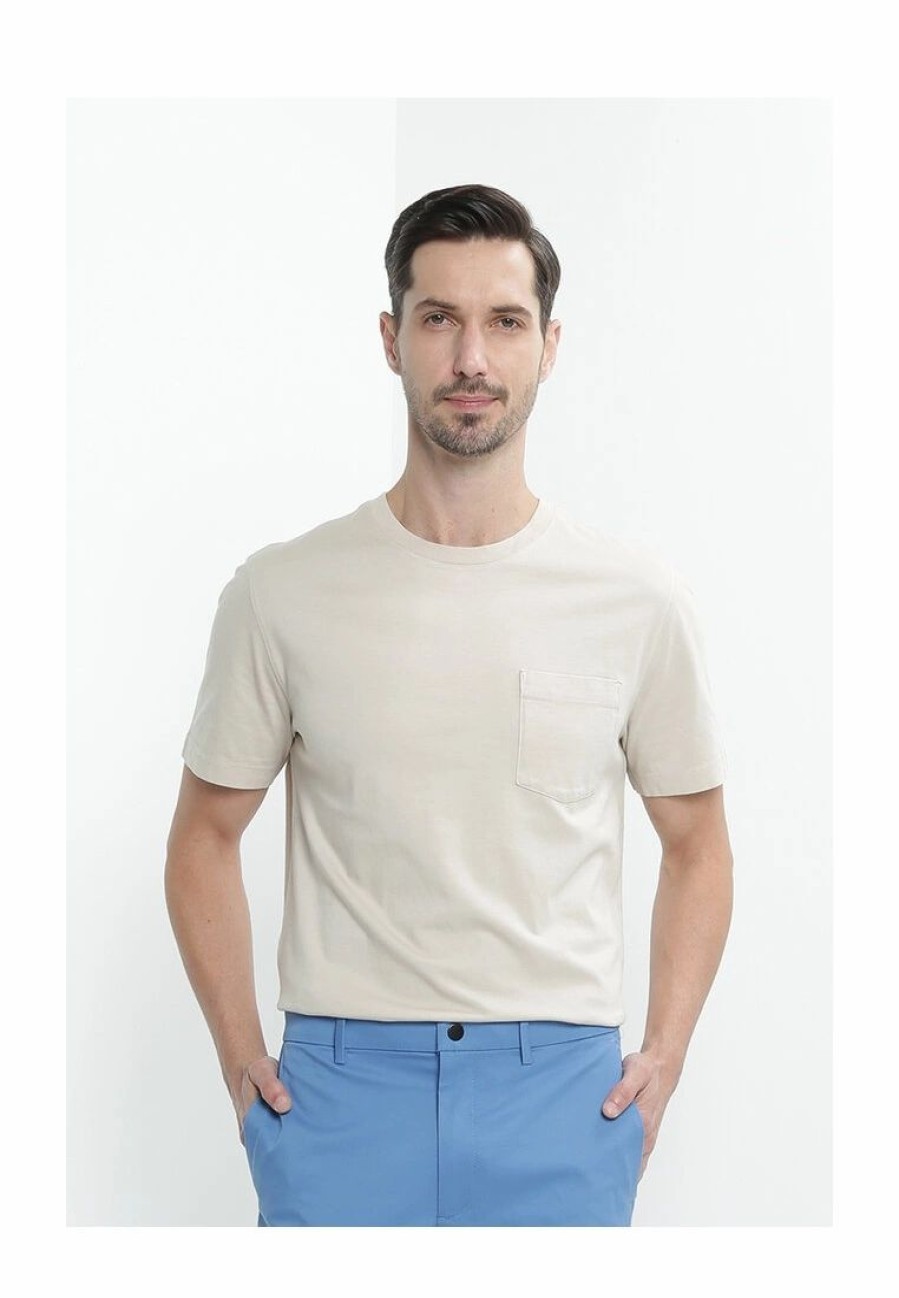 Men * | Banana Republic July Authentic Garment Dye Pocket Crew T-Shirt