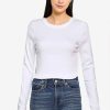 Women * | Banana Republic Ls Cotton Rib Crew