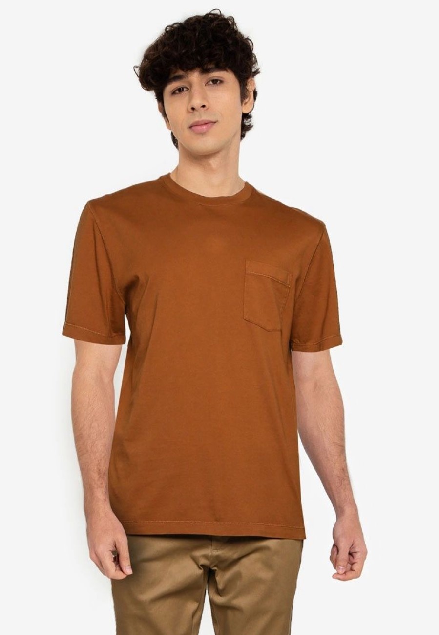 Men * | Banana Republic Authentic Gmt Dye Pocket Crew Tee