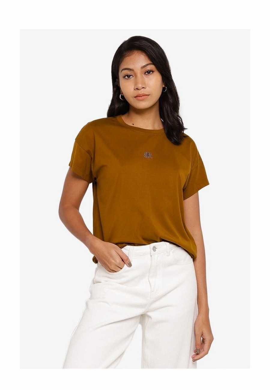 Women * | Banana Republic Br Center Logo Graphic Tee