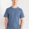 Men * | Banana Republic Logo Organic Soft Wash Curved Hem T-Shirt