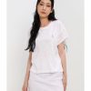 Women * | Banana Republic Logo Slub Tee